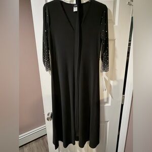 NWT MSK Elegant Black Dress with Pearl Details!!